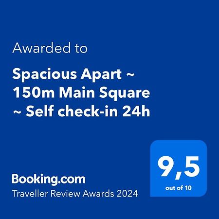 Spacious Apart ~ 150M Main Square ~ Self Check-In 24H Breslávia Exterior foto